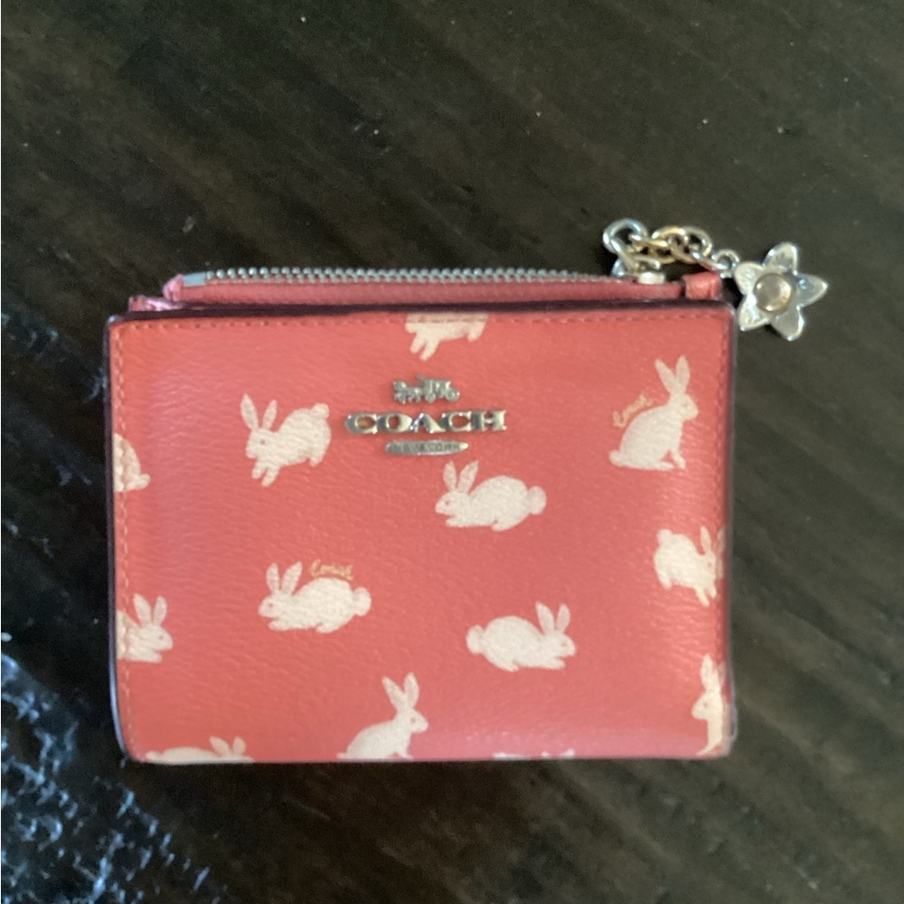 Coach Pink Rabbit Print Wallet